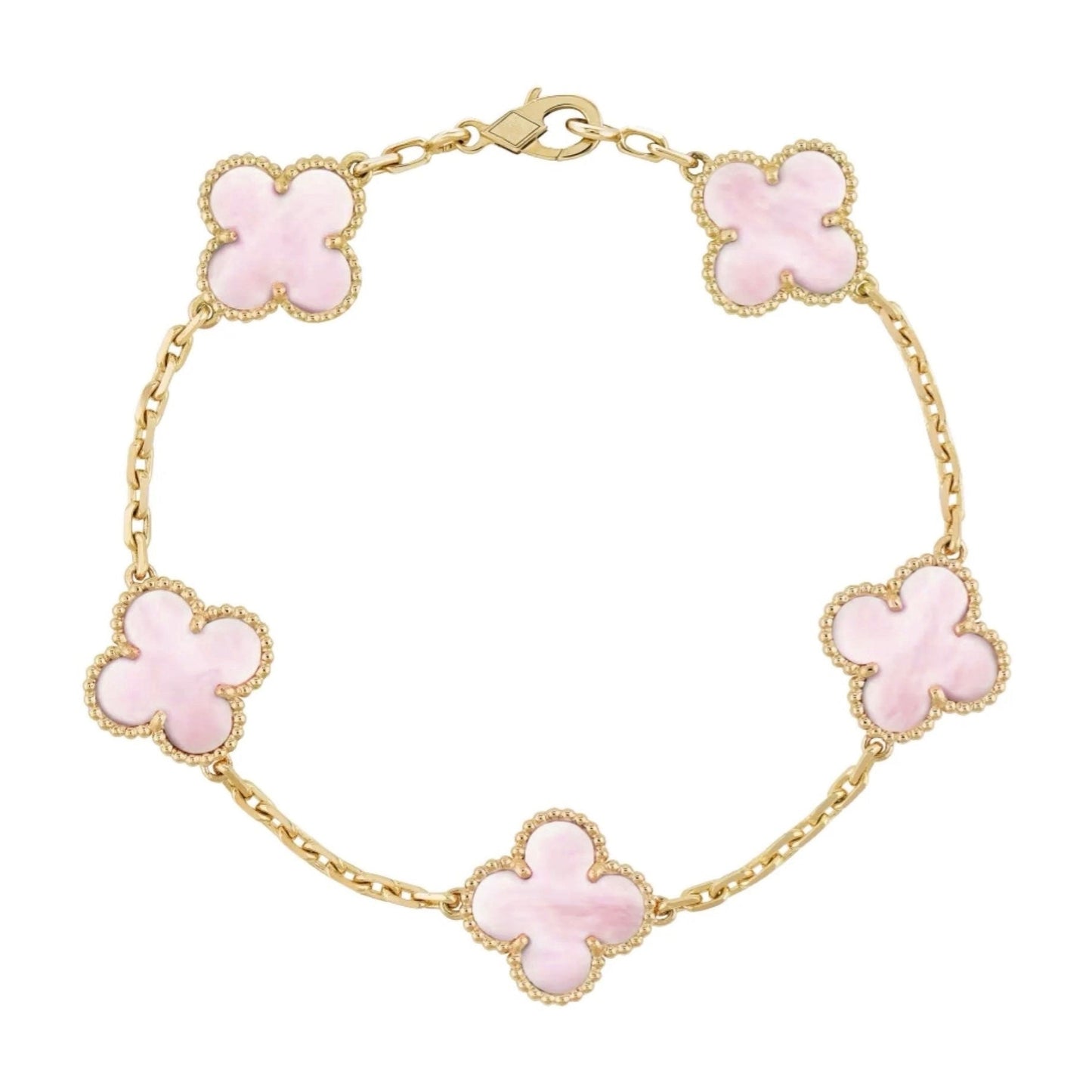 Goldrosa | Kleeblatt-Armband