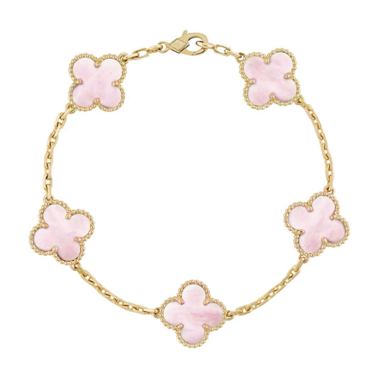 Goldrosa | Kleeblatt-Armband