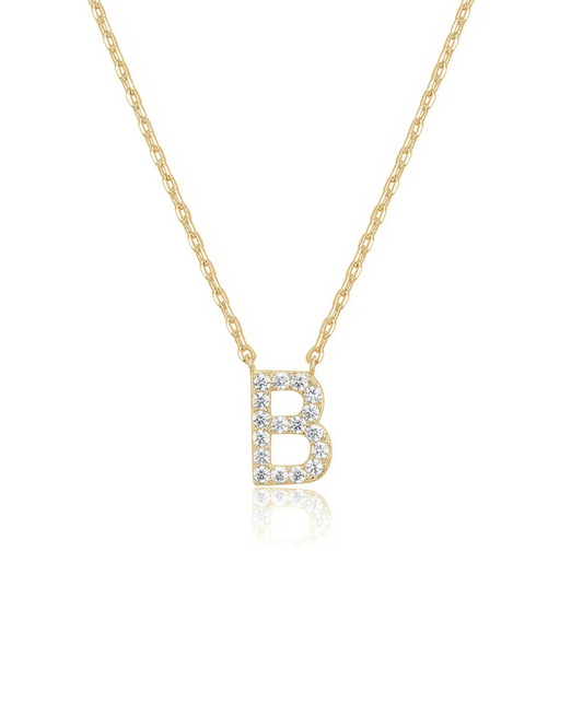 Initial Necklace Gold