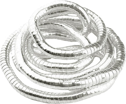 FLEXIBLE SILBERNE SCHLANGENKETTE