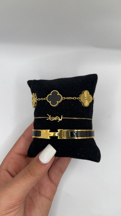 Ysl Schwarz Set