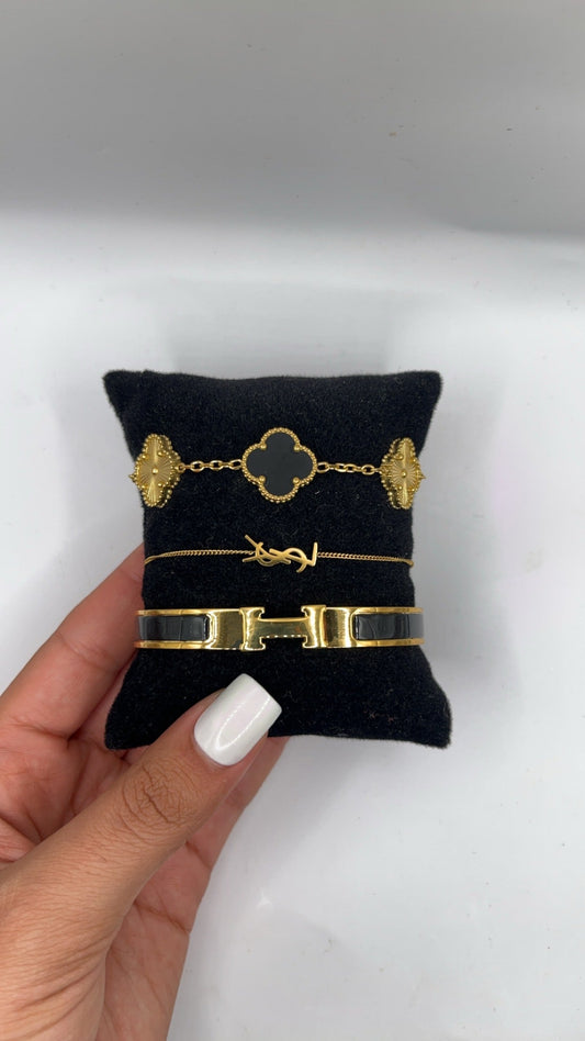 Ysl Schwarz Set