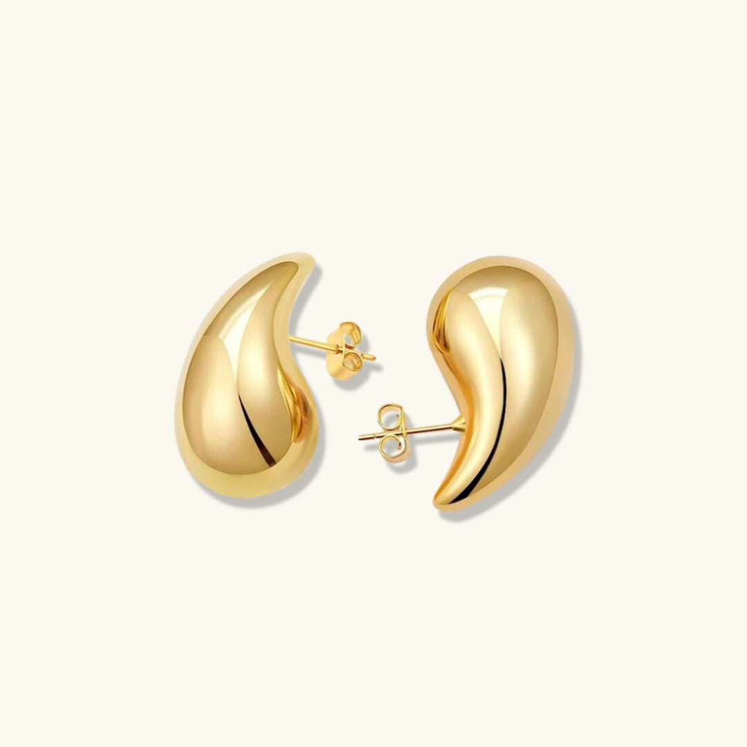 Gold Wassertropfen Ohrringe
