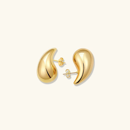 Gold Wassertropfen Ohrringe