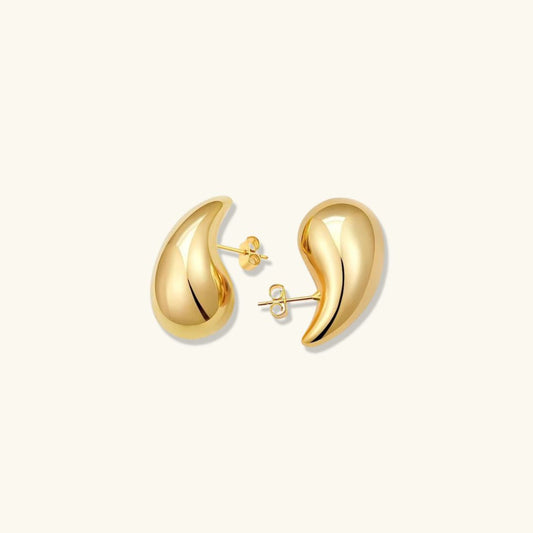 Gold Wassertropfen Ohrringe
